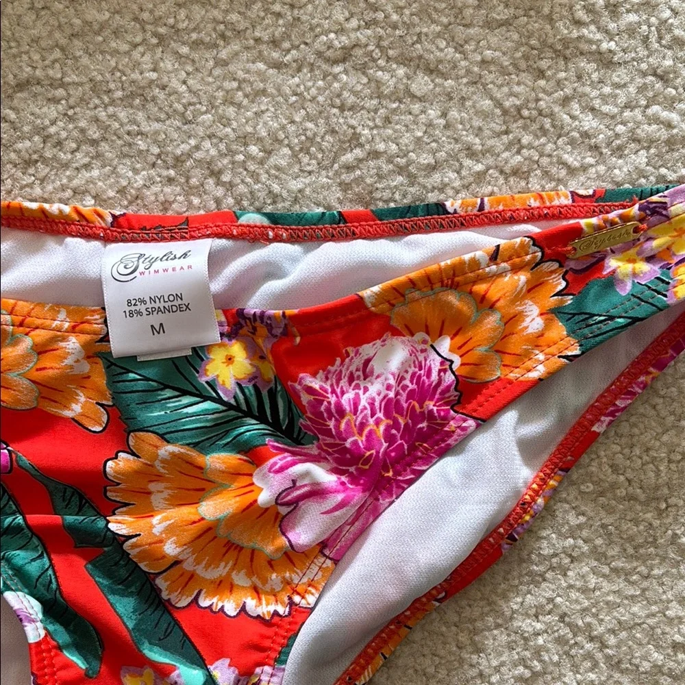 Floral Ruffle Bikini Set - Picture 3 of 7